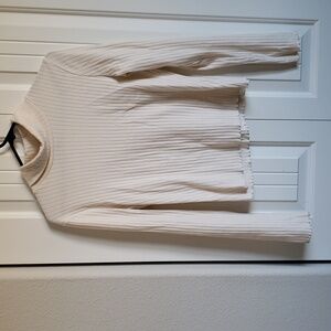 Wild Fable White Ribbed Turtleneck